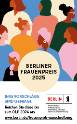 Berliner Frauenpreis 2025 ausgeschrieben